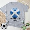 Scotland 2026 Flag Soccer Ball TShirt Soccer Part Supplies Tshirt Men Women Summer Casual Fashion Crewneck Cotton Tee Tops