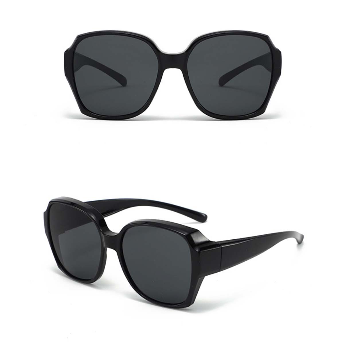 sunglasses over glasses women Driving Fit over Sunglasses Clip-on Solar Shield Glasses for Prescription Wearers T01