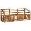 Outdoor Sofa Set 3 Piece Natural Solid Acacia Wood