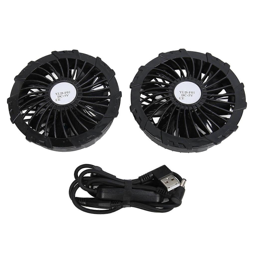 Air Conditioned Clothes with 2 Fan Microporous Breathable 3 Levels Adjustable Circulation Cooling Vest for Hot Weather Work XL