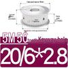 Dual-Sided Flat Timing Pulley: 5M50 Teeth, Width Options 11/16/21/27AF, Bore Size 8-30.
