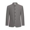 Septwolves Men's Herringbone Jacquard Chinese Stand-Collar Suit Set