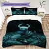 Pościel z wzorem Hollow Knight Zestaw pościeli Poszewka na kołdrę Poszewka na poduszkę Dekoracja domu Prezent urodzinowy (1 * poszewka na kołdrę + 2 * poszewka na poduszkę bez wypełnienia)43