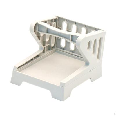 White Thermal Label Holder for Rolls and Fanfold Labels, Stand Shipping Supplies Holder,
