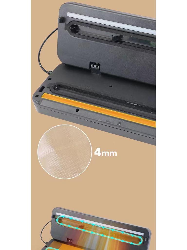 Automatischer Vakuumierer & Lebensmittelverpackungsmaschine zur Frischeerhaltung, Ideal für trockene und feuchte Lebensmittel