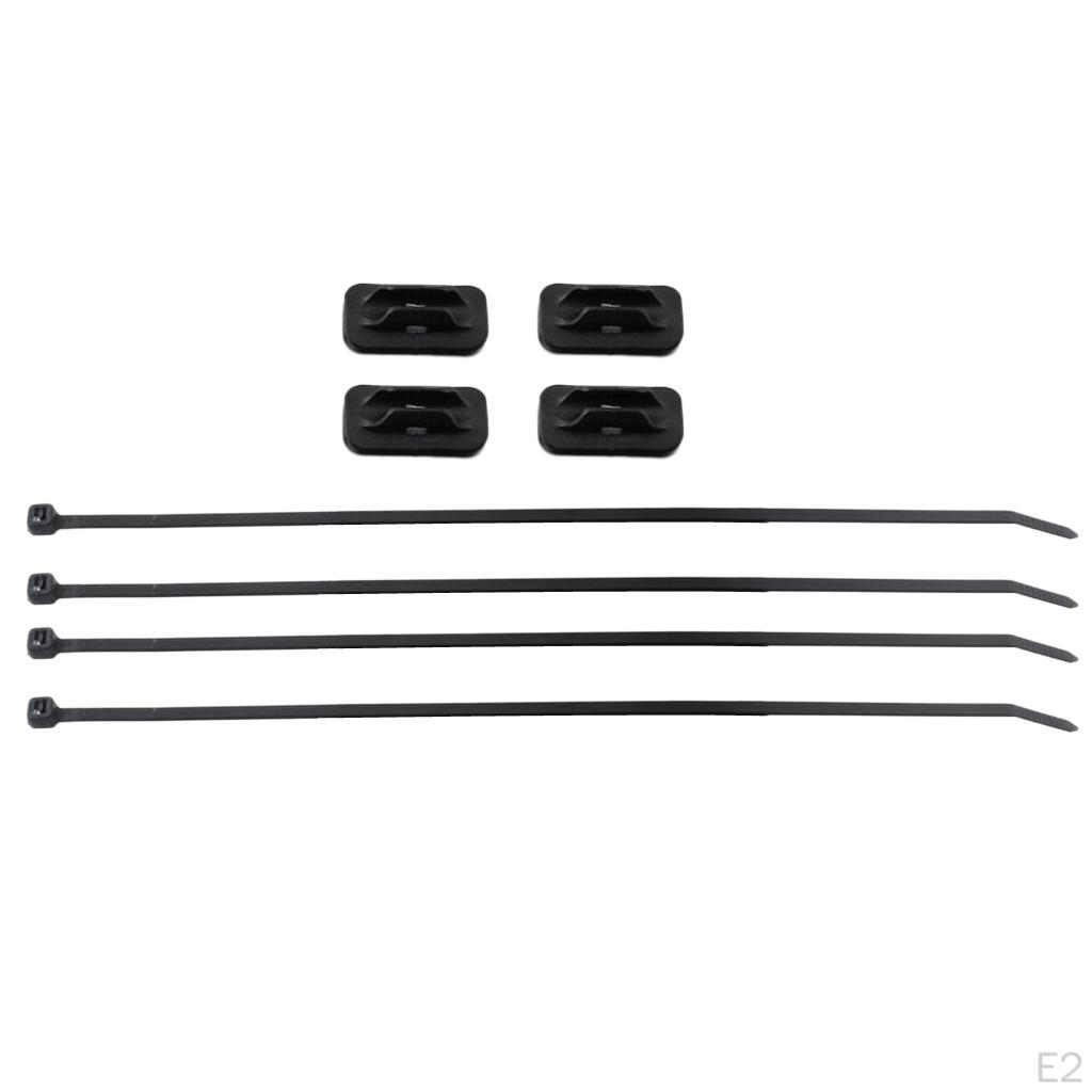 MUQZI 4 Packung Cable Holder Bike Housing Guide Clip and Clamp Zip Ties Brake Gear