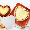 Heart Cake Pan Baking Mold Detachable Bottom for Cheesecake Chiffon Bread Oven Baking Aluminum 2pcs 6in