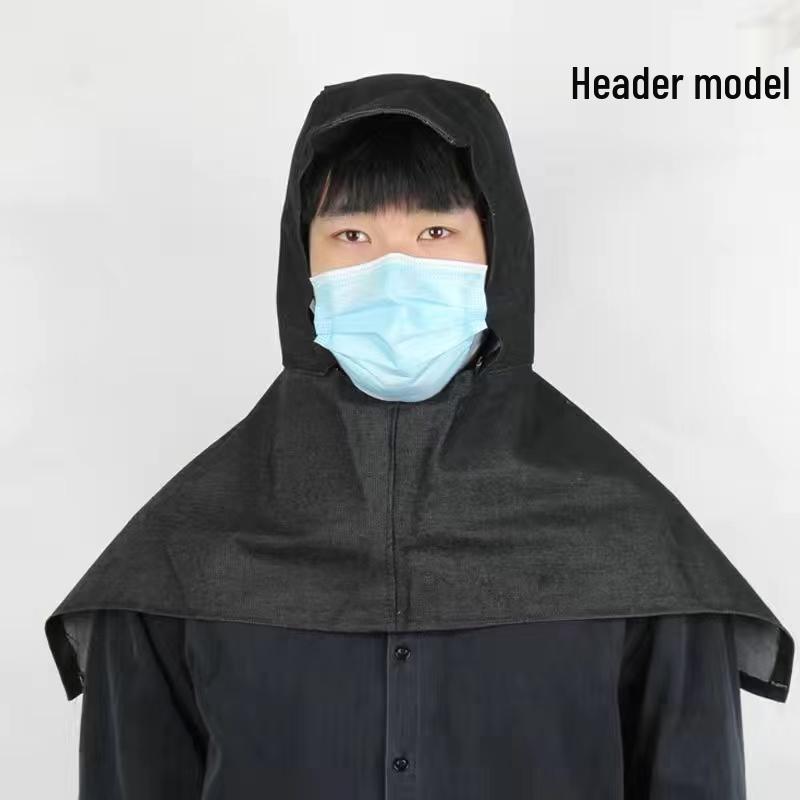 Unisex Denim Dustproof Work Hood - Durable Protection for Construction and Labor Tasks