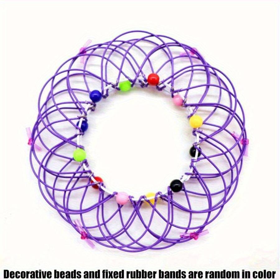 Variety Mandala Flower Basket with Many Changes Waiting for You To Explore - Wire Magic Ring Rotating Ornaments, Creative Wire Art Decorating