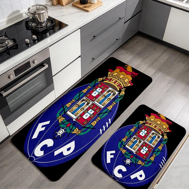 FC Porto poster Flannel Kitchen Mat Christmas Soft Area Rug Non Slip Floor Carpet Home Decoration