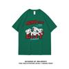 Women’s Plus Size Cartoon Couple Loose Fit Cotton T-Shirt