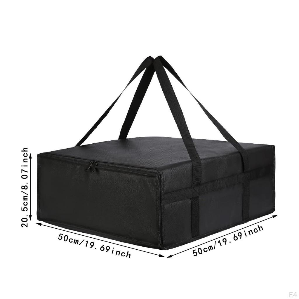 Delivery Pizza Insulation Bag Warmer Carrying Case Easy to Clean with Double Handles Heavy