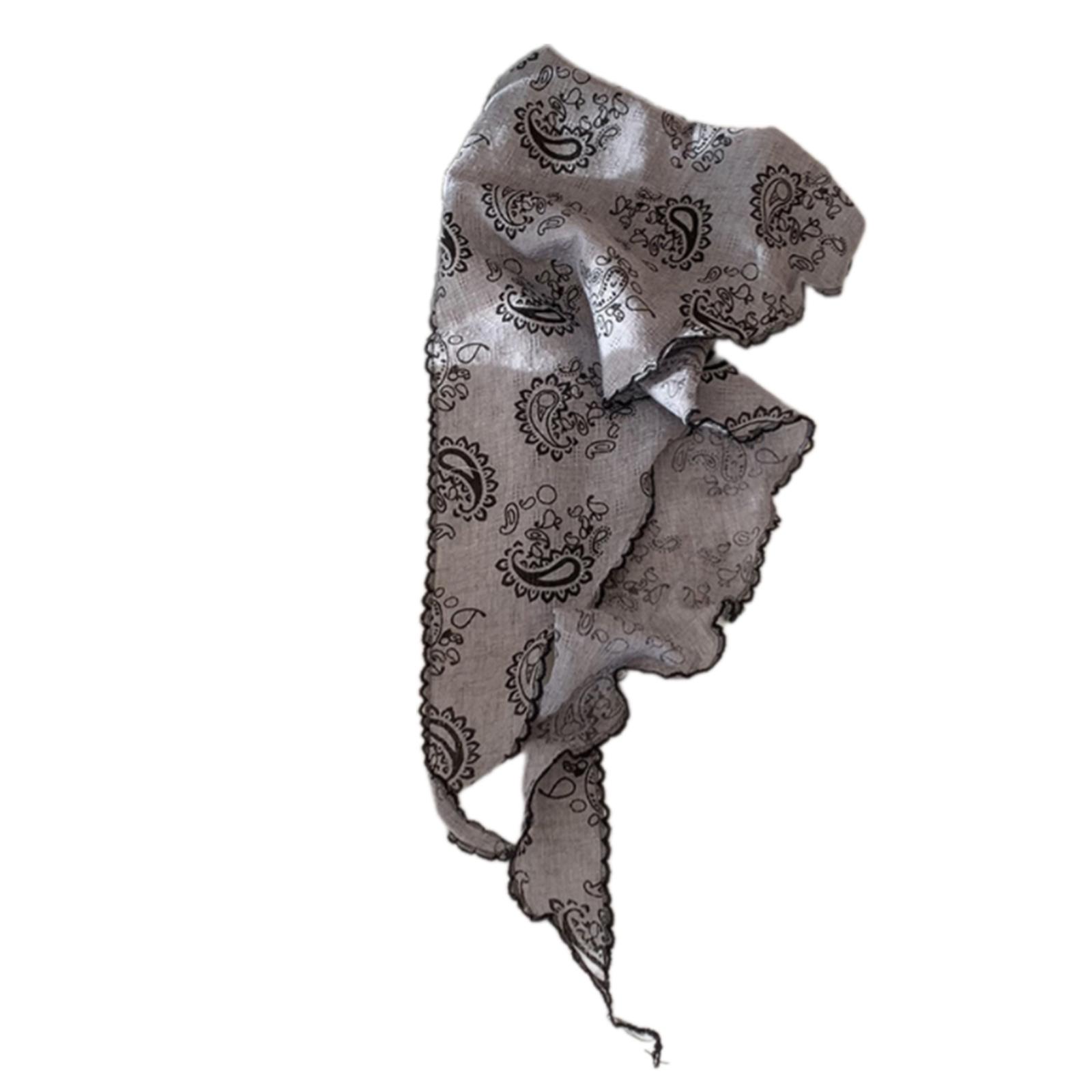 

Многофункциональный платок на голову с цветочным принтом, тонкая повязка на голову, фото-бандана для женщин, модные головные уборы для весеннего музыкального фестиваля F