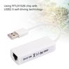 USB2.0 Ethernet Adapter RJ45 White ABS RTL8152B Chip Computer External Network Card