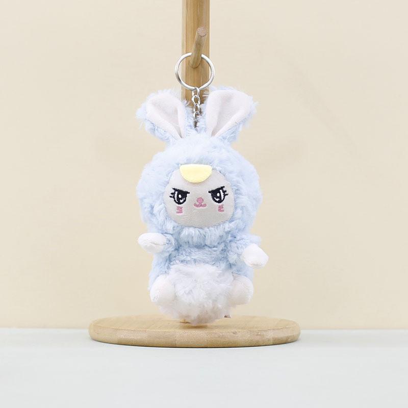Rabbit Plush Cartoon Toys Keychain Stuffed Dolls Bag Decorations Gifts Kids