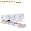 Acrylic Marble White Office Desk Set - Stapler & Tape Dispenser, Heavy Duty Office Supplies - Desk Accessories Set with 1000Pcs 24/6 Rose Gold