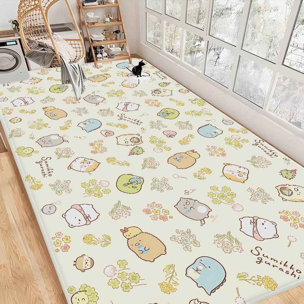 Cartoon Pink Sumikko Gurashi Door Mat Nordic Style Bedroom Living Room Doormat Home Balcony Anti-Slip Alfombra