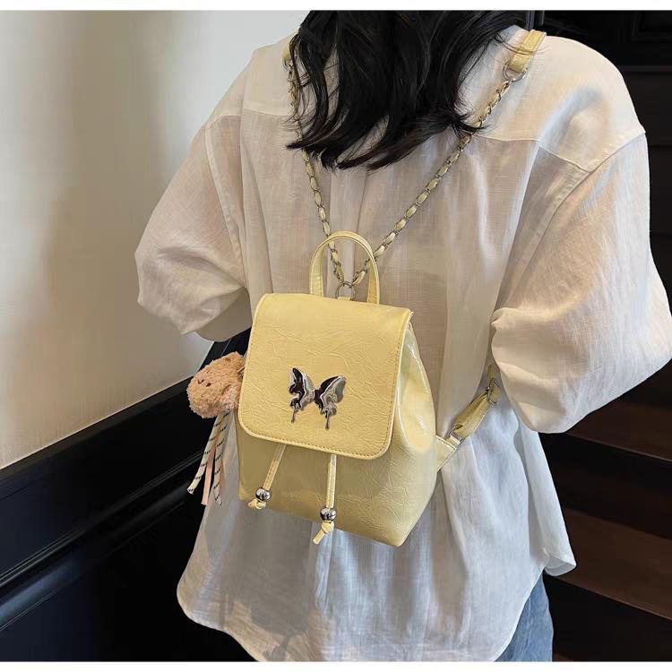 High-end Bag Women's Backpack Fashionable Schoolbag College Students Commuter Hand-carried Small