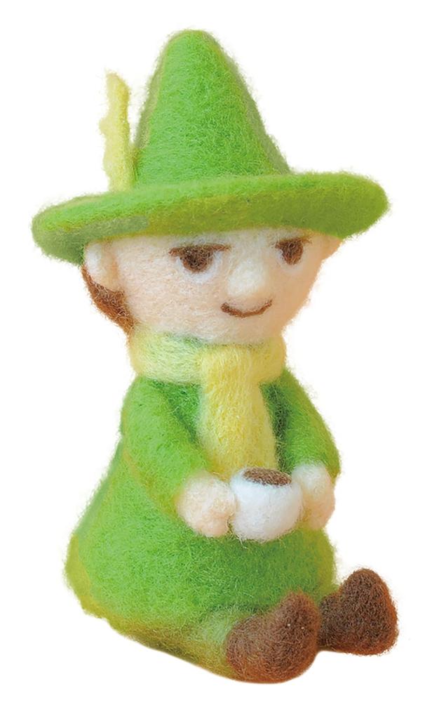 Hamanaka Wool Felting Needle Felted Moomin Series Kit, Snufkin, H468-000-118
