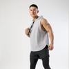 OEING Men's Hooded Sleeveless Quick-Dry Fitness Vest