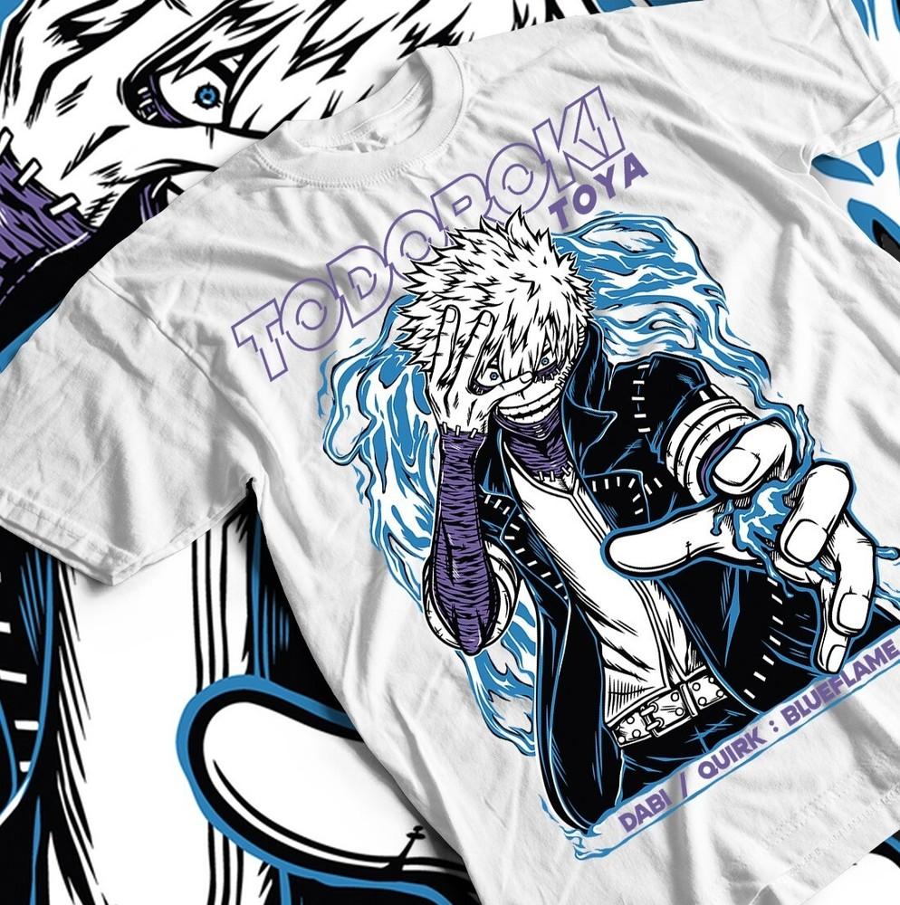 

Dabi T-Shirt, Toya Todoroki, Anime Tee, Boku No Hero Academia, Gift Shirt, 3XL
