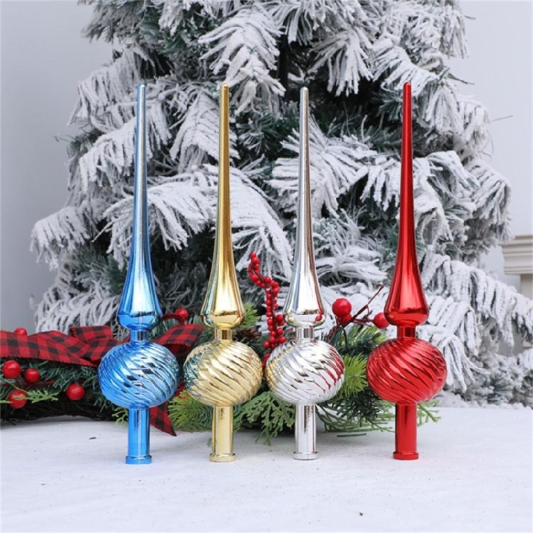 Christmas Finial Tree Toppers Ornament Plastic Construction Easy Installation Tree Star for Party Decoration