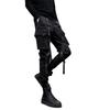 Men's Fashion Brand Loose-Fit Overalls: Cuffed, Straight-Leg, Trendy Hip-Hop Trousers for Comfort and Versatility.