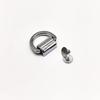 10Pcs D-Ring Buckle Lightweight Metal Side Clip Connectors for Handbag Strap DIY Small Leather Goods Making