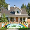Lightweight Holiday Background Reusable Large Portable Backdrop Vibrant Shamrocks Background for Family