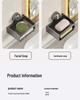 Wall-Mounted Soap Holder with Suction Cup for Bathroom Storage