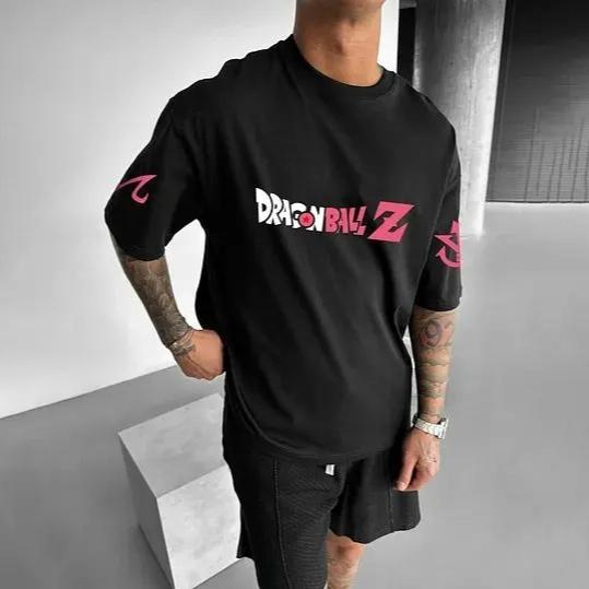 2026 Dragon Ball Summer Unisex T-Shirt Japanese Anime Majin Buu Cotton Y2K Harajuku Short Sleeve Hip Hop Streetwear Oversized Short Sleeve Casual
