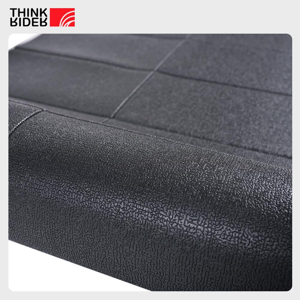 ThinkRider Fahrradtrainer Matte, Schallisolierend, Vibrationsdämpfend und Stoßabsorbierend, 6 mm dick, Schwarz, für Fahrradtrainer, Heimtrainer und mehr