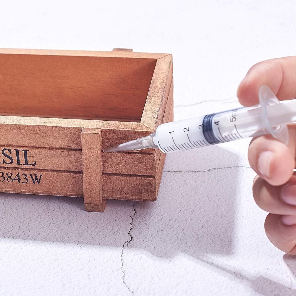 FINGERINSPIRE 80 Pcs 8 Sizes Plastic Tapered Pinhead Glue Dispenser Needles Blunt Tip Tapered Needle Dispensing Fill Needle for Oil or Glue