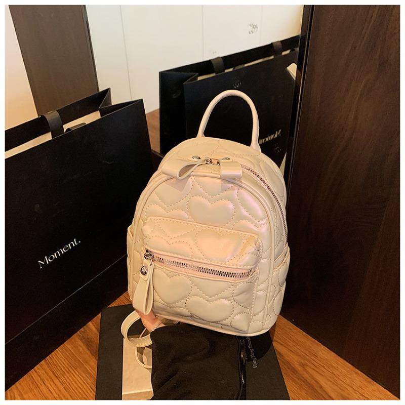 

Мини-рюкзак женская сумка осень новый трендовый высококлассный ромбовидный повседневный универсальный дорожный маленький рюкзак розовый