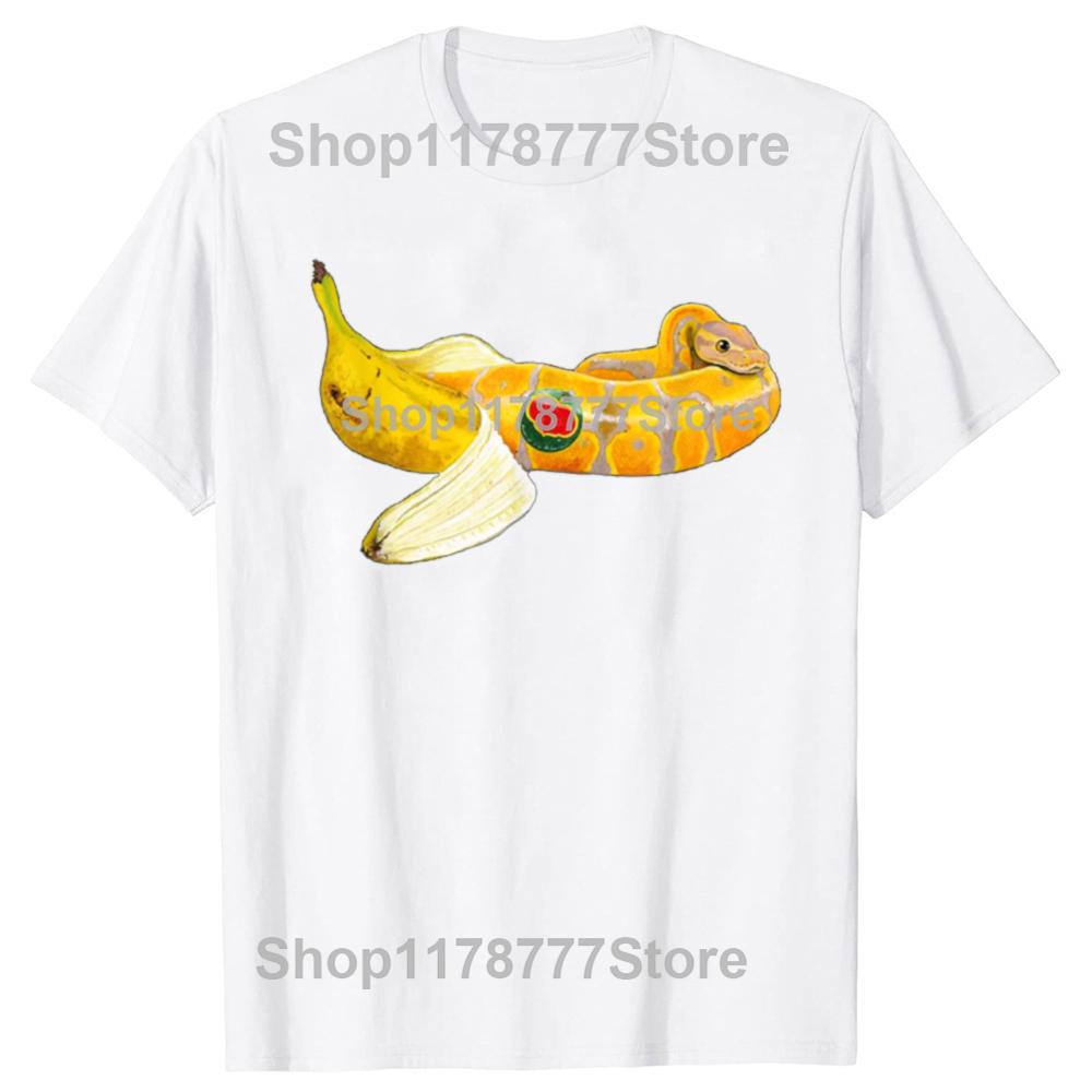 Funny Retro Ball Python Snake Reptile T Shirts Graphic Cotton Streetwear Short Sleeve Birthday Gifts Summer Tshirt Summer Style S