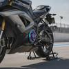 Guarding Motorcycle Fan Cover | Openwork Spiral Cutouts, Lightweight Aluminum Alloy, Cooling