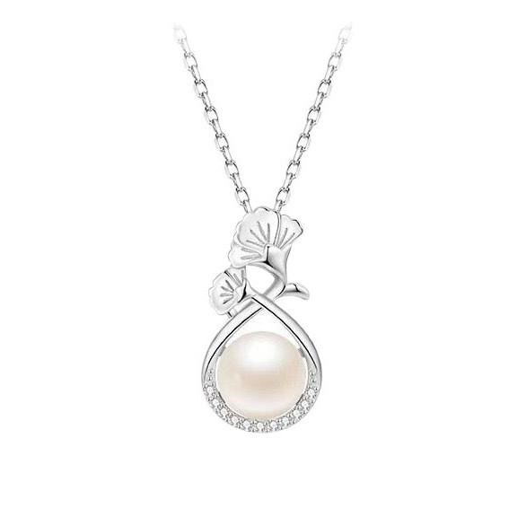 Carnation Pearl Necklace Women'S Niche Light Luxury Style High-End Pendant Noble Temperament Chinese Style Collarbone Chain Jewelry Quality