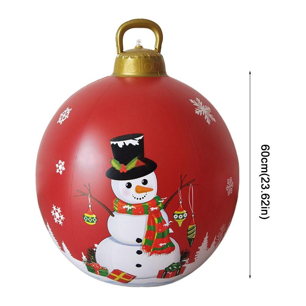 60cm Gardens Balloon Decoration without Light Christmas Ball PVC DIY Inflatable Ball Outdoor