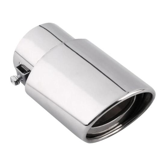 

Universal Stainless Steel Car Rear Round Straight Exhaust Pipe Tail Muffler Tip серебряный