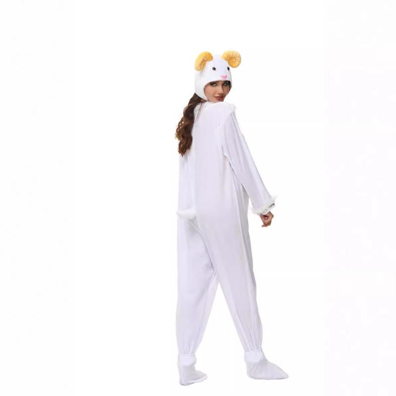Halloween Adult Sheep Animal Onesie Amusement Park Stage Orgy Party Doll Costume