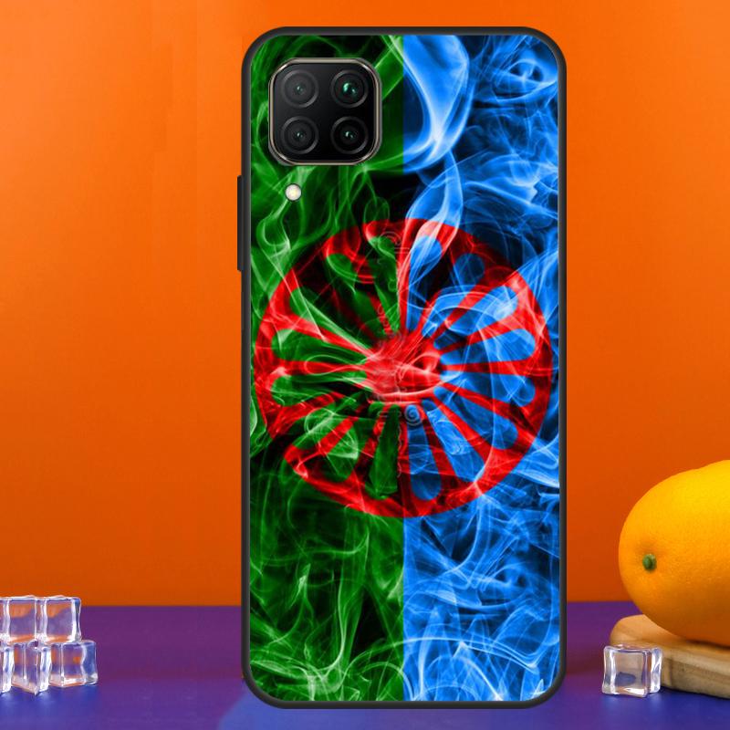 Gypsy Romani Roma Flag For Huawei Nova 12s 12i 11i 8i 9 10 SE Y91 Y90 Y60 Y70 Y72 Y61 P20 P40 Lite P30 P60 Pro Case