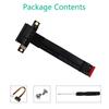 Riser PCIe x4 3.0 PCI-E 4x To for M.2 NVMe for M for Key 2280 Riser Card Gen3.0 Cable M2 Key-M PCI-Express Extension Cor