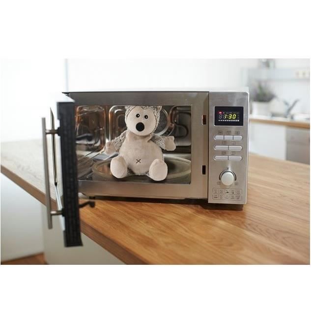 Peluche hérisson chaud câlin - warmies - 31 cm - marron