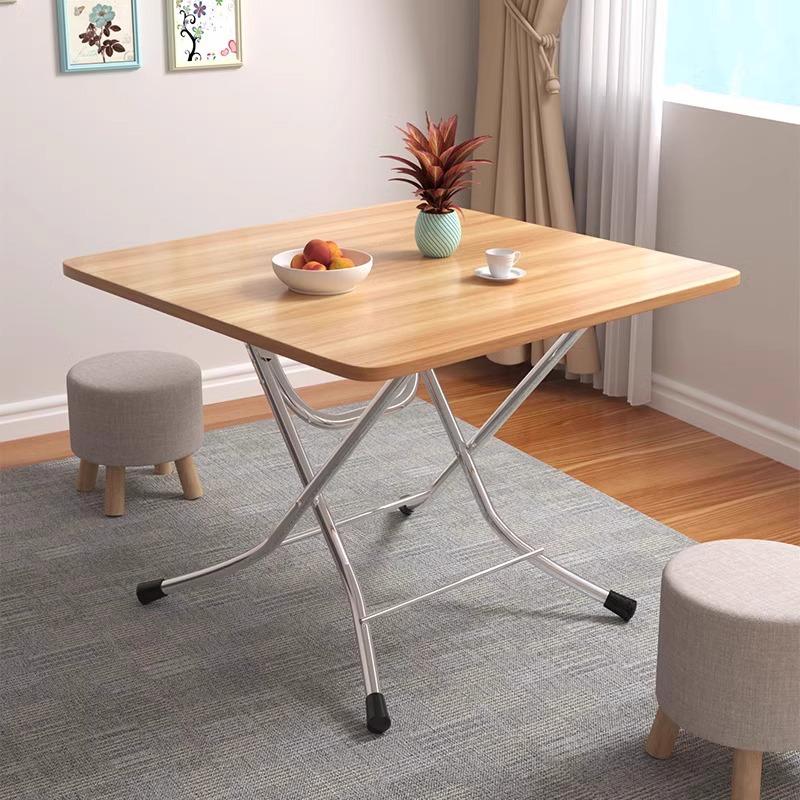 Compact Folding Dining Table for Small Spaces - Indoor/Outdoor Use, Square & Round Options Available