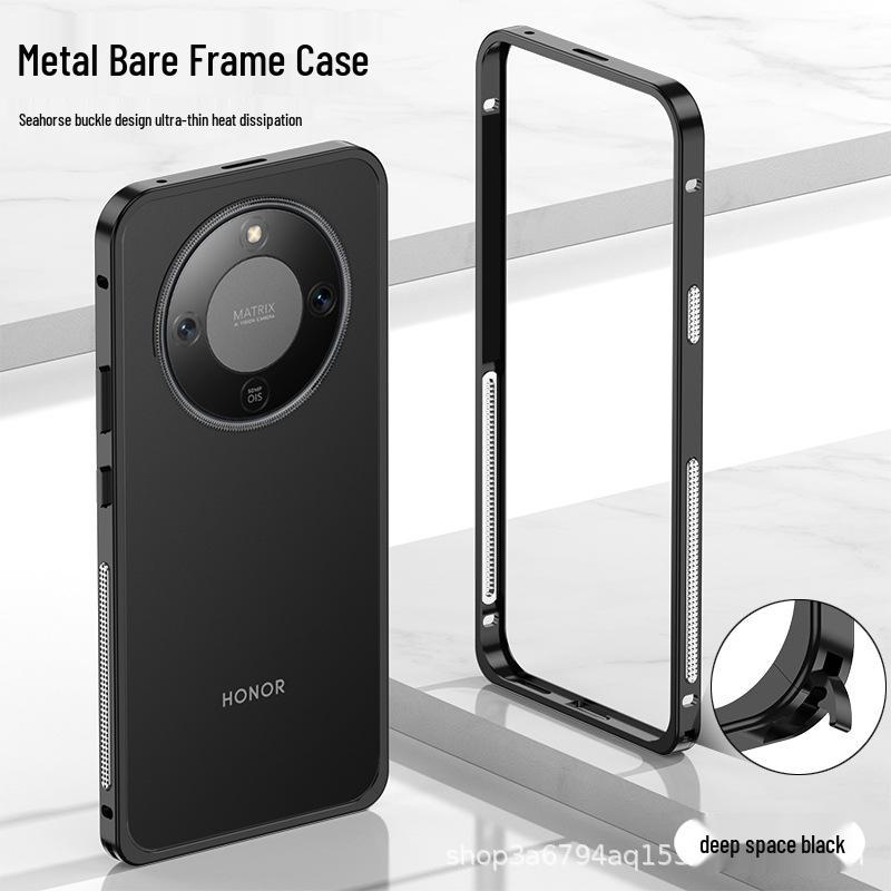 Honor X70/Magic 8 Lite/X9d Clamshell Metal Frame Phone Case