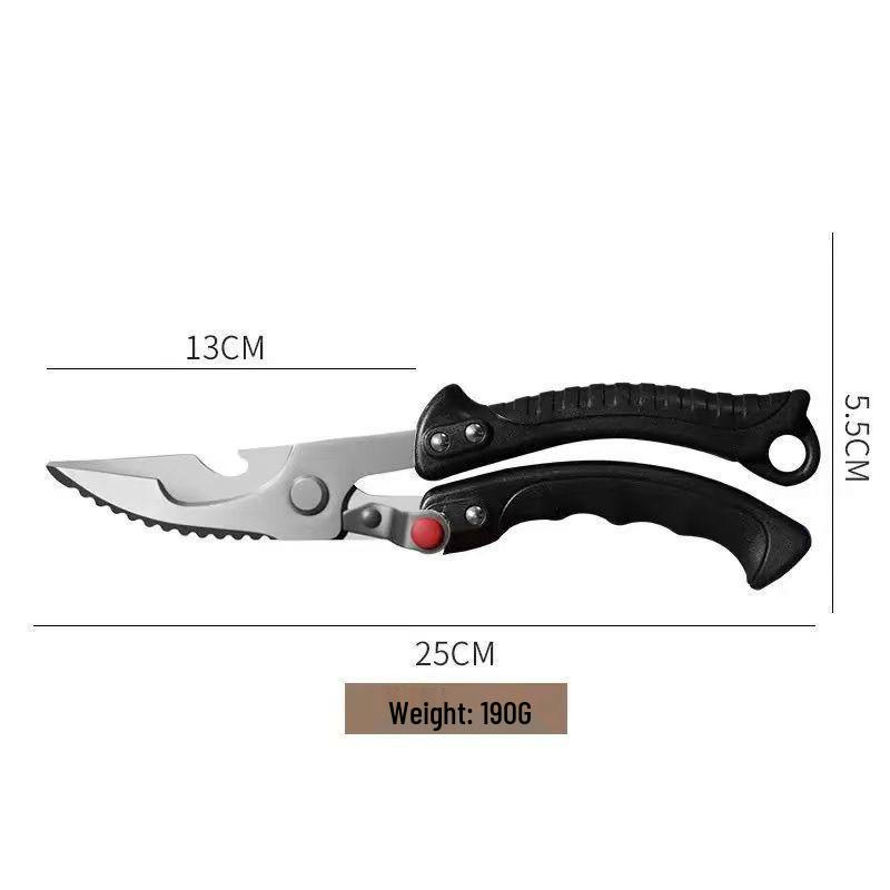 Kitchen Strong Stainless Steel Multi-Functional Bone Cutting Knives & Scissors