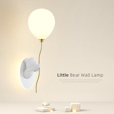 Atmosphäre Kleiner Bär Wandleuchten Nordisch Cartoon Ballon Schlafzimmer Nachttisch Eingang Beleuchtung Wandlampe Jungen Mädchen Zimmer Dekor LED