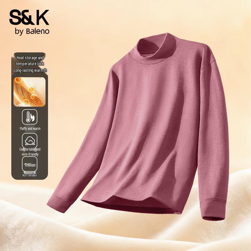 Baleno Men s S&K Series High-Neck Fleece Lined Long Sleeve T-Shirt XL
