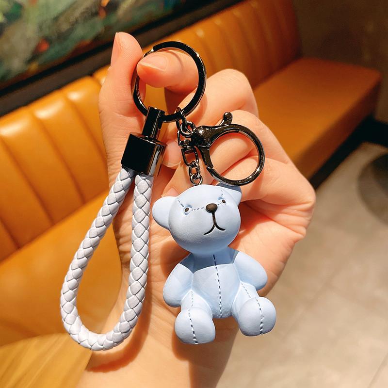 Resin Soft Colorful Bear Keychain Perfect For Gifts And Personal Use