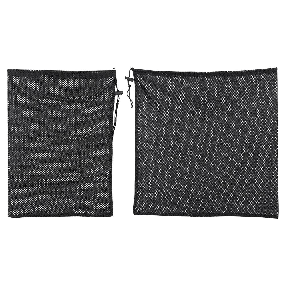 Pond Pump Filter Bag with Drawstring Black Media Bag Pond Filter Cover Bag for Waterfall Pumps Fish Tank